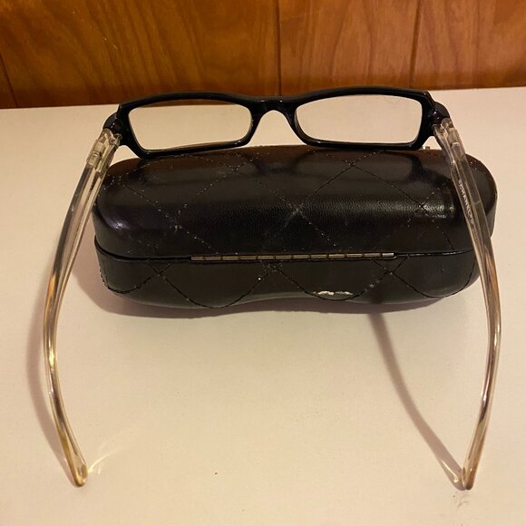 Authentic Chanel 3064-B C.769 Translucent 51[]17 135 Black Frames Glasses Italy - Picture 4 of 6